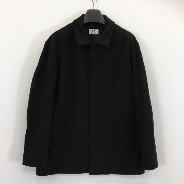 AX 아르마니익스체인지 모직 집업코트 105 히든 