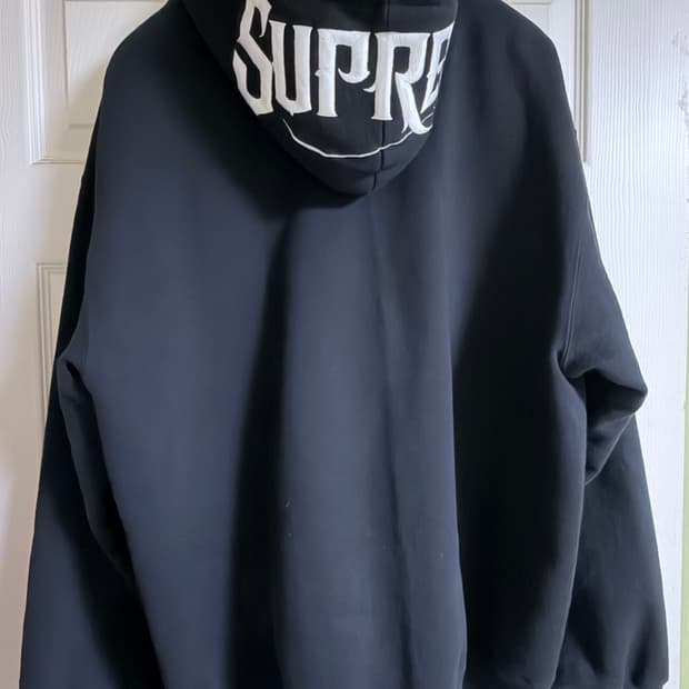 슈프림 미스터 카툰 후드집업 블랙 XL