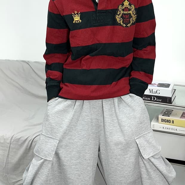 폴로 랄프로렌 엠브로이드 자수 럭비 pk M