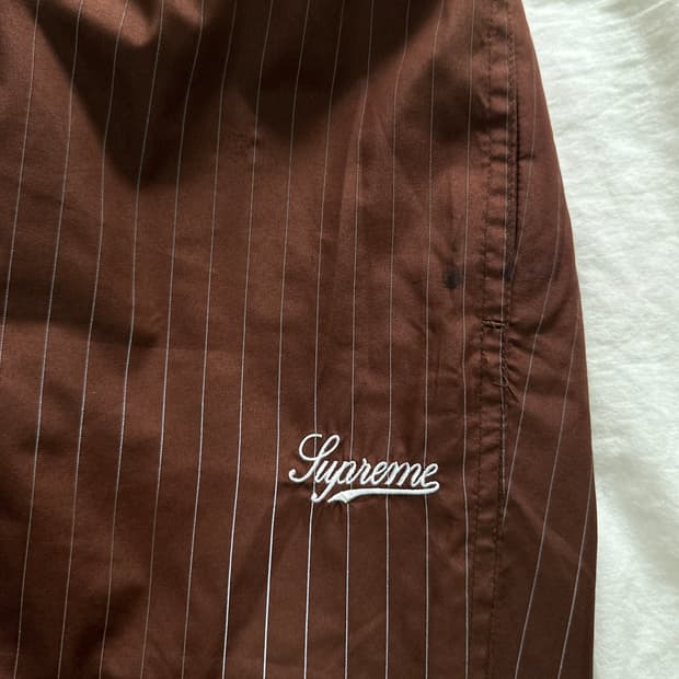 Supreme Reflective Pinstripe Track Pant
