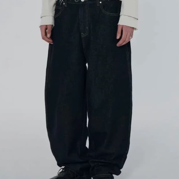 스웨이드 suade  베기핏 데님 m사이즈 새상품