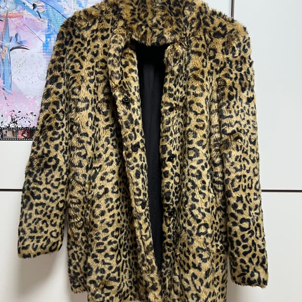 Zara leopard fur 자라 레오파드 퍼 자켓