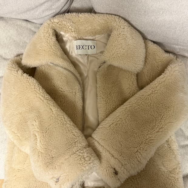 [M]렉토 22 fw 울 시어링 테디자켓