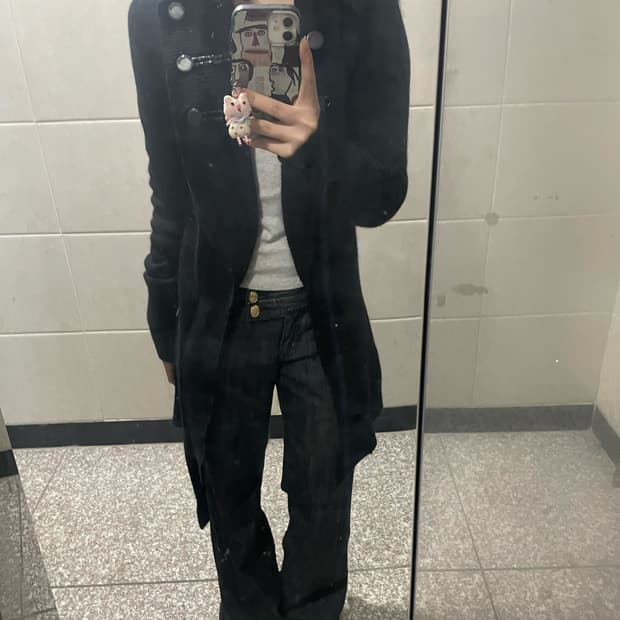 아르마니 익스체인지 롱 가디건