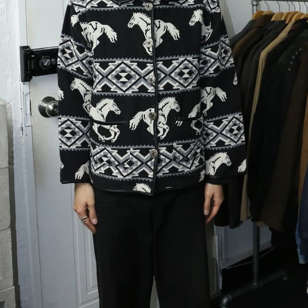빈티지 웨스턴 태피스트리 자켓