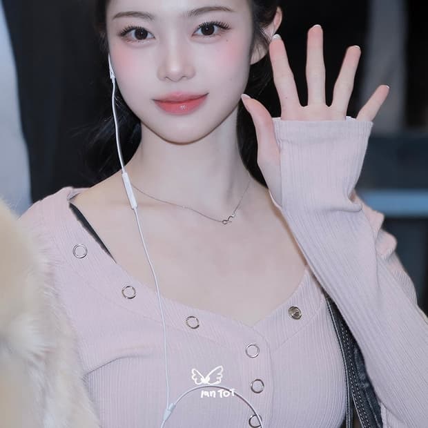 플리즈노팔로우 버니탑 플노팔 - 하투하 이안 착용