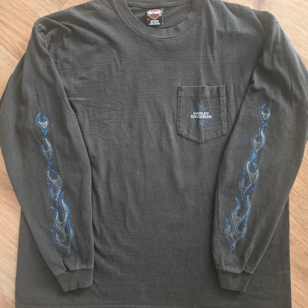 2001 할리데이비슨 블루 플레임 롱슬리브