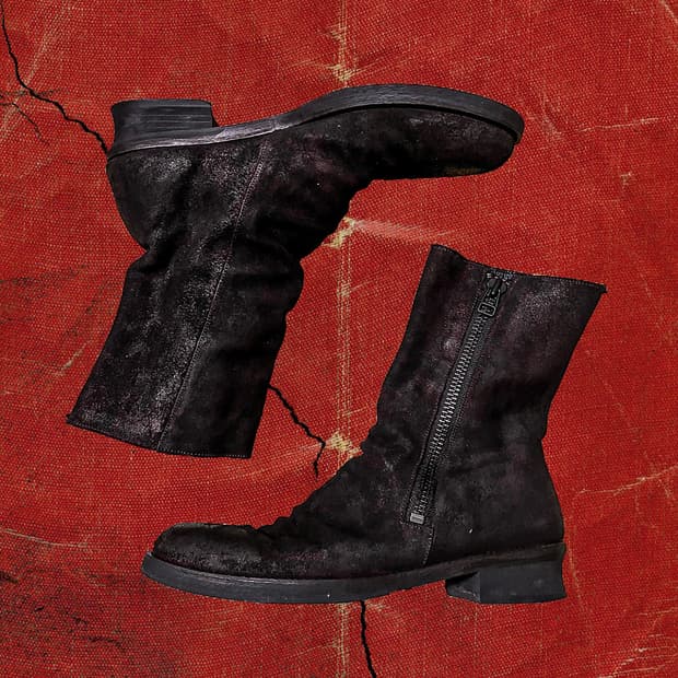 Alfredo bannister 롱 드레이프 오일 워시드 부츠 42