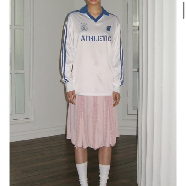 시눈 프릴미디스커트 베이비핑크