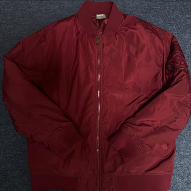 puma 버건디 항공점퍼