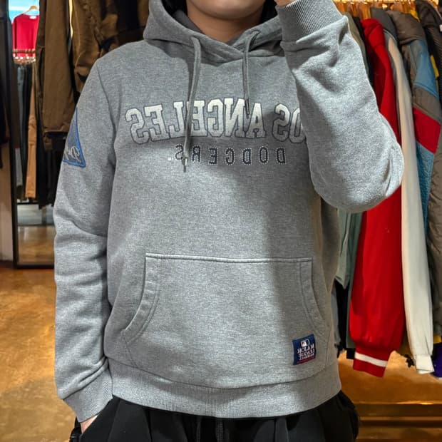 MLB 로스엔젤레스 그레이 후드