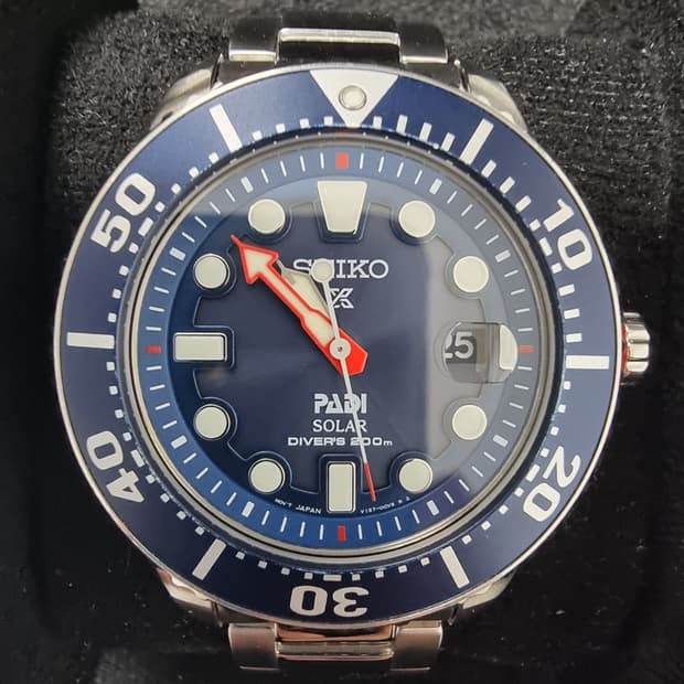 세이코 sne435p1 padi solar-powered 