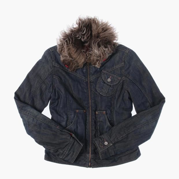 디젤 데님 퍼 점퍼 자켓