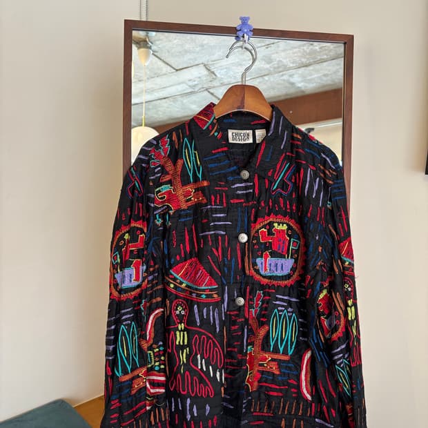 치코스 디자인 자수자켓