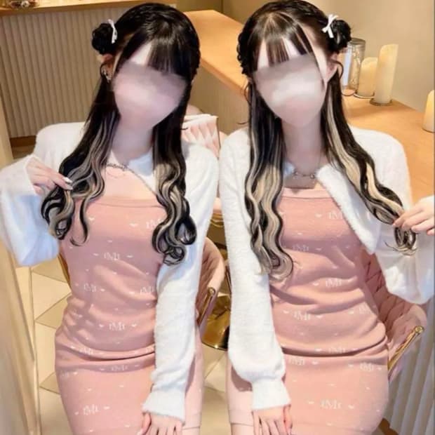 미셸마카롱 이모쨩 콜라보 모노그램 니트 원피스 스나계 핀터 대장 로걀 