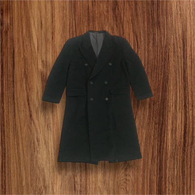 Gianfranco Ferre 블랙 캐시미어 더블 코트  지안프랑코페레