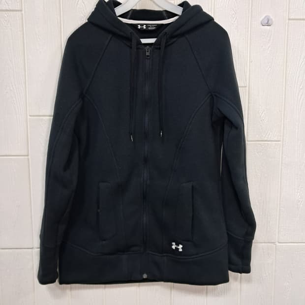 언더아머 블랙 여성 후드 집업