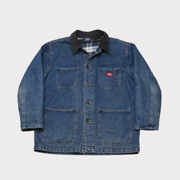 [M] 90's 디키즈 데님 워크 초어자켓