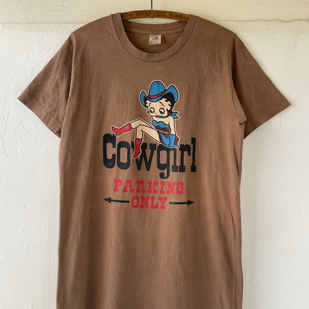 00's Vintage Betty Boop COWGIRL T-shirt 