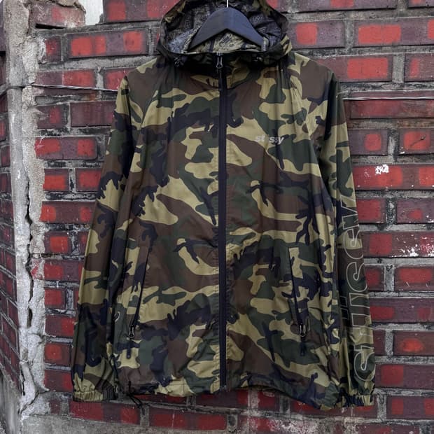 스투시 카모플라쥬 윈드브레이커 자켓 