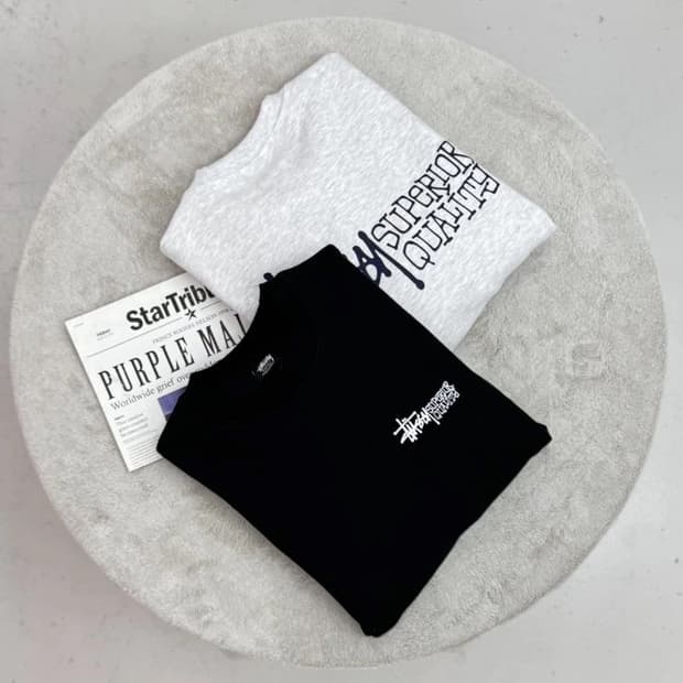 스투시 슈페리어 퀄리티 맨투맨 