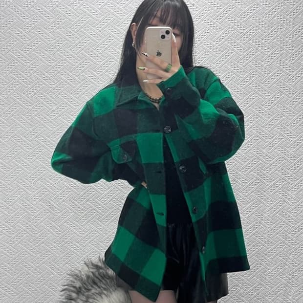 BEMIDJI WOOLEN MILLS 타탄 체크 자켓 L C08853