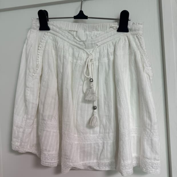 자딕앤볼테르 화이트 스커트(새상품급)