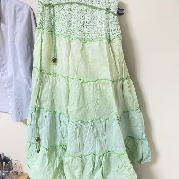 존예 모리 민트 캉캉 스커트