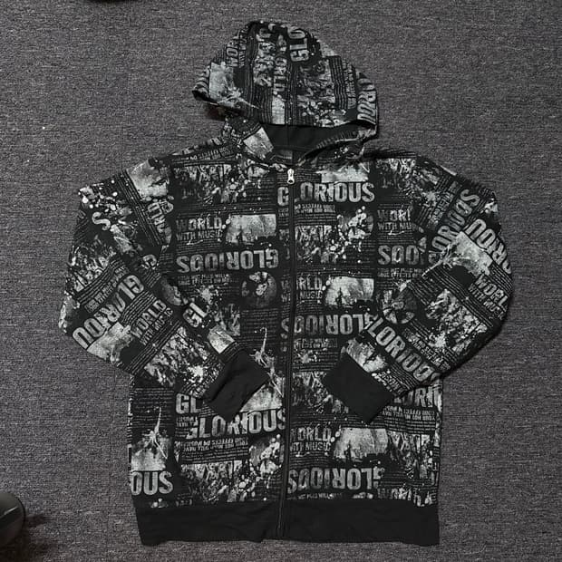 와이즈걸 빈티지 펑크 후드집업