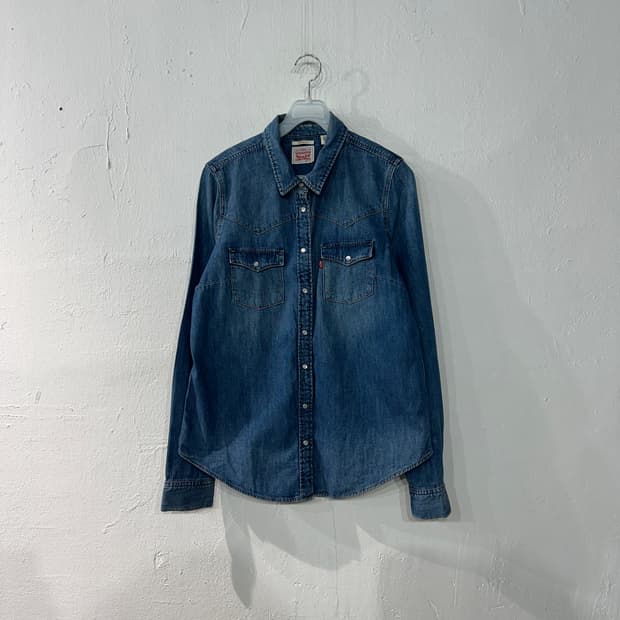 리바이스 웨스턴 데님 청남방 여성M