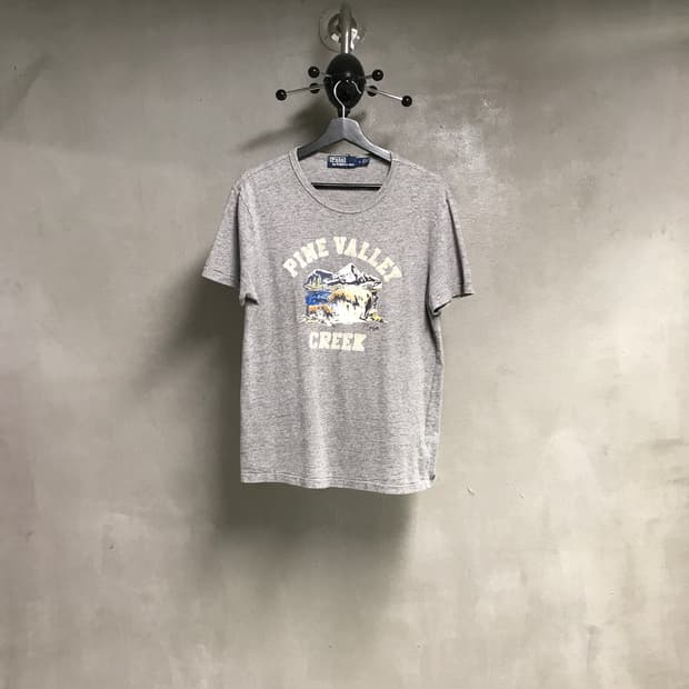 폴로 랄프로렌 그레이 반팔 티셔츠 M