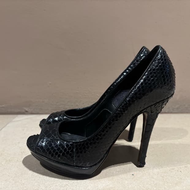 burberry python heels