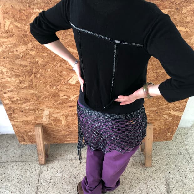 net knit scarf
