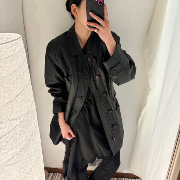 소가죽 카코트 레더 재킷