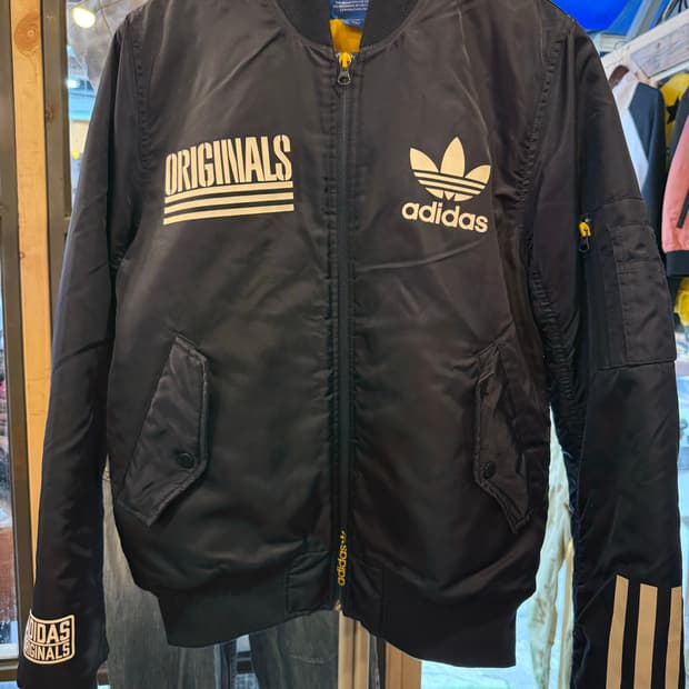 아디다스 오리지널 블랙 봄버 자켓