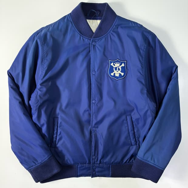 Stussy  스투시 00,s 크라운 스컬패치 바시티 자켓  