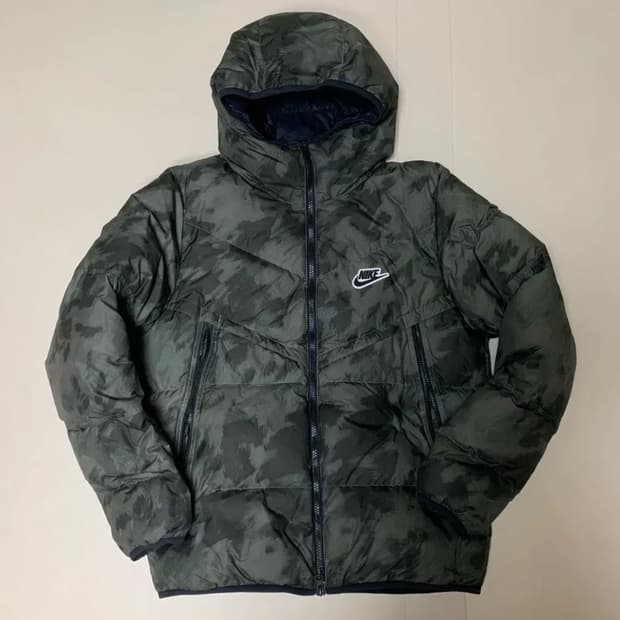 [M] 나이키 다운필 윈드러너 카모 덕다운 패딩