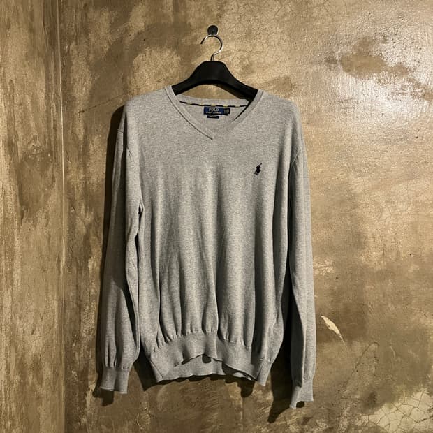 폴로랄프로렌 브이넥 니트