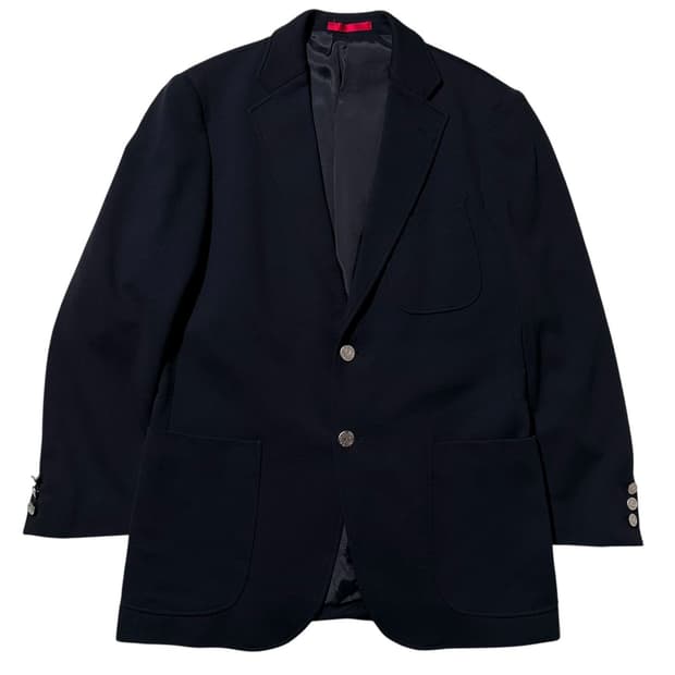 제이프레스 은장버튼 싱글 2B 블레이저 자켓 네이비