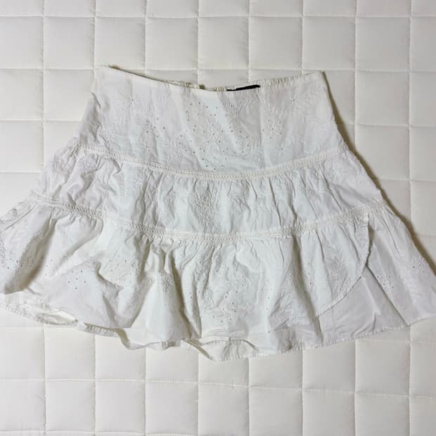 자라 레이스 미니 스커트