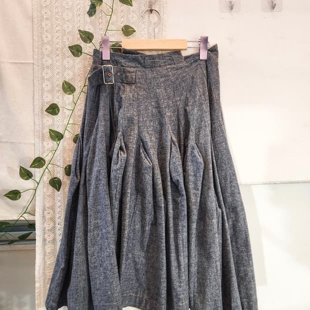 꼼데가르송 트리콧 랩스커트