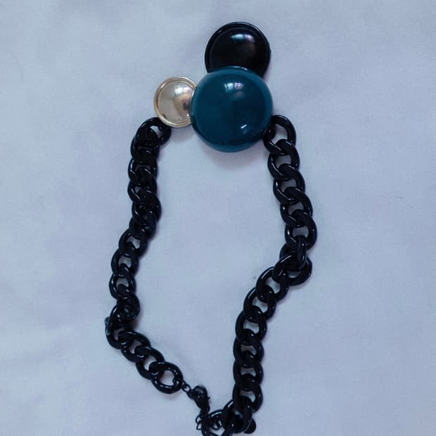 Bold mickey charm necklace
