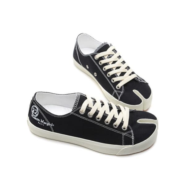 [41.5] 메종 마르지엘라 타비스니커즈 블랙