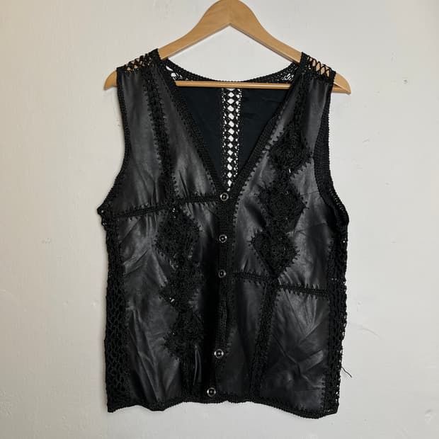 handmade crochet ethnic vest