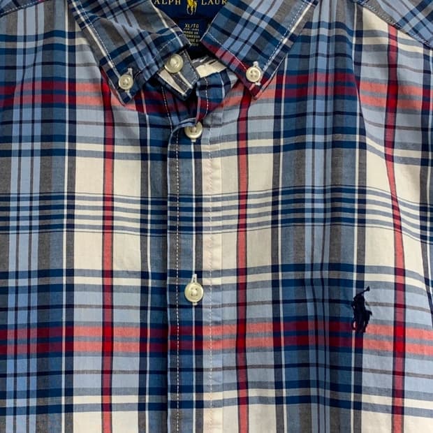 폴로랄프로렌 체크셔츠 m