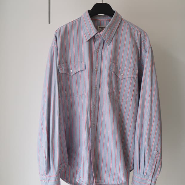 1990's RUD DOCK stripe shirt 