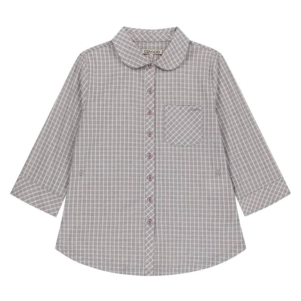 Coyseio 코이세이오 라운드 카라 카프리 셔프 애쉬 핑크 2사이즈