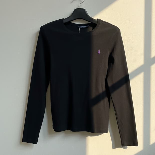 폴로 랄프로렌 코튼 크루넥 롱 슬리브