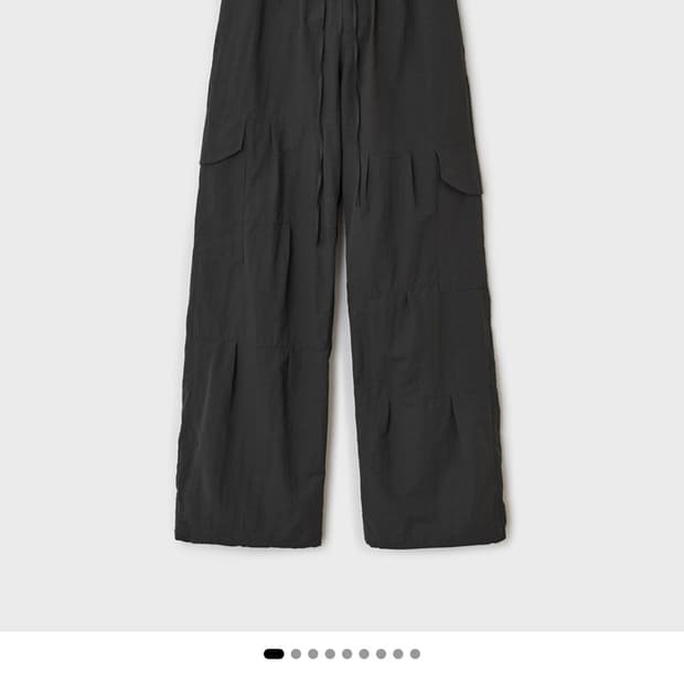 벨리에 드리즐 카고팬츠 카키그레이 s