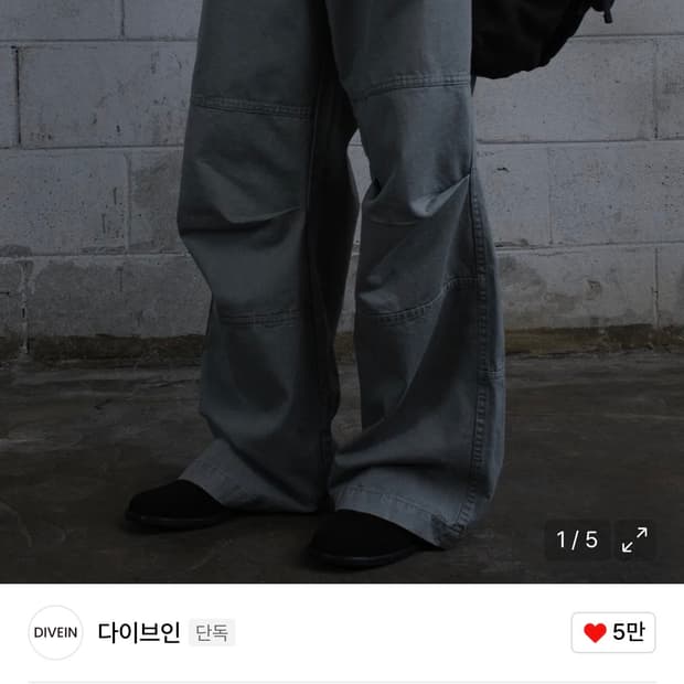 다이브인 베른 카고 팬츠